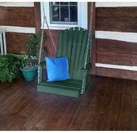 A & L Furniture Co. Amish Made Poly Adirondack Chair Swing  - Ships FREE in 5-7 Business days - Rocking Furniture