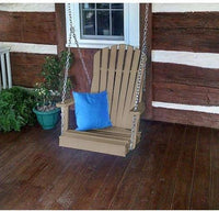 A & L Furniture Co. Amish Made Poly Adirondack Chair Swing  - Ships FREE in 5-7 Business days - Rocking Furniture