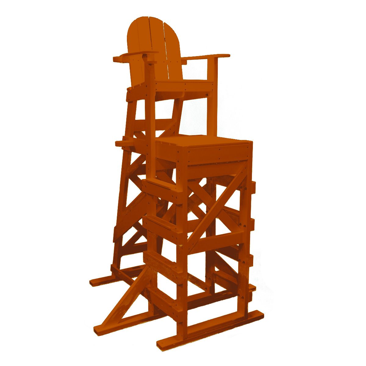 Tailwind Furniture Recycled Plastic XTLG-540 Tall, Side Step Lifeguard Chair - Seat Height: 72” - LEAD TIME TO SHIP 15 TO 20 BUSINESS DAYS
