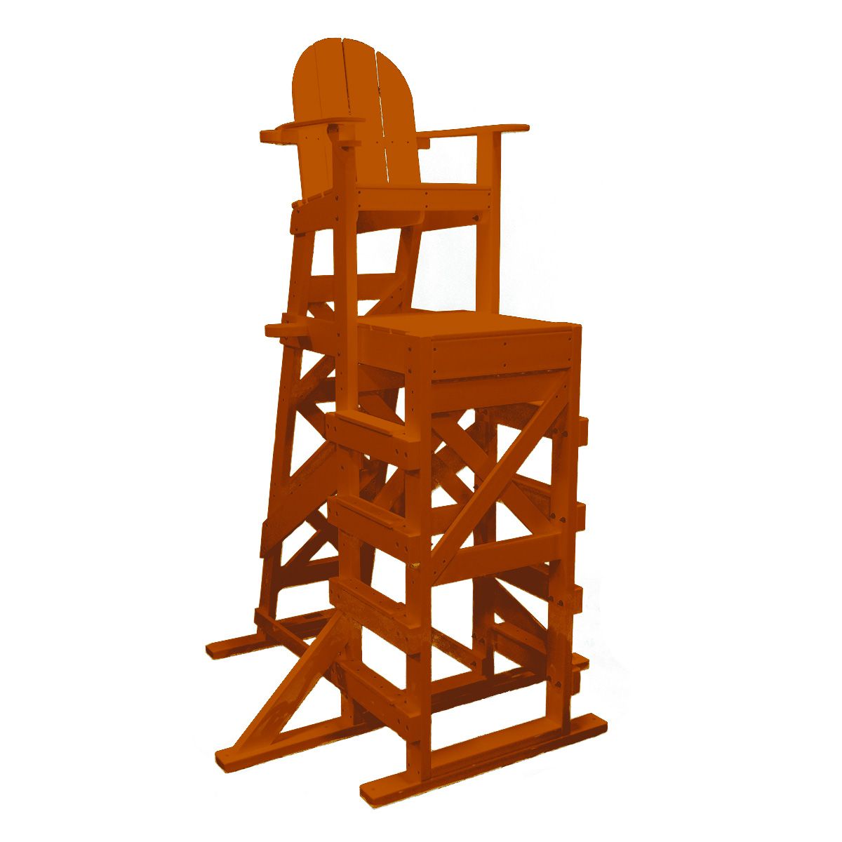 Tailwind Furniture Recycled Plastic XTLG-540 X-Tall, Side Step Lifeguard Chair - Seat Height: 72” - LEAD TIME TO SHIP 10 TO 12 BUSINESS DAYS